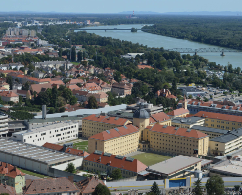 Justizanstalt Stein, Luftbildfotografie