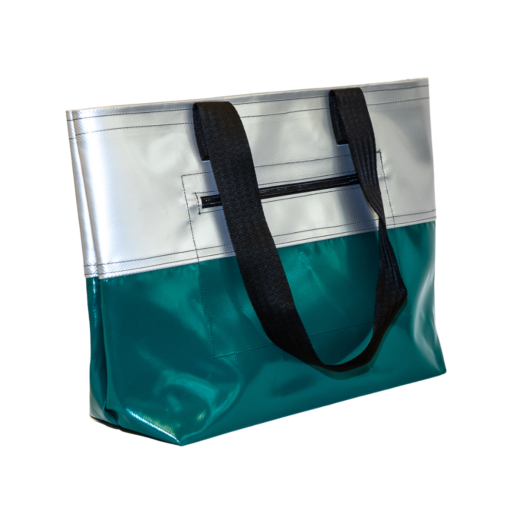 Shopper Josephine – Silber/Grün