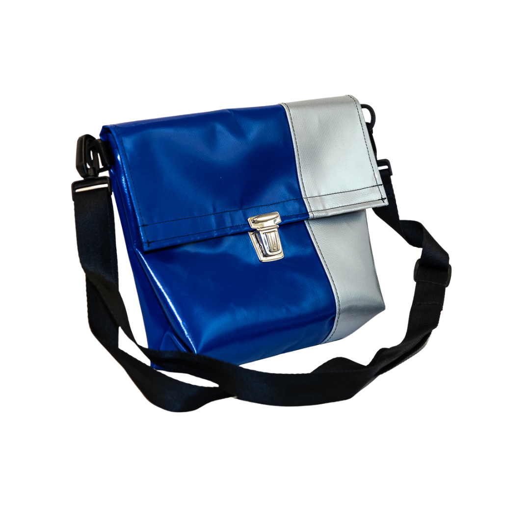 Umhängetasche Sisi – Blau/Silber