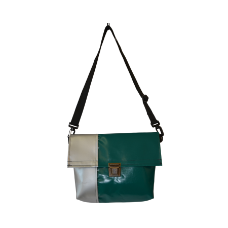 Umhängetasche Sisi in Silber/Grün (Variante 2)