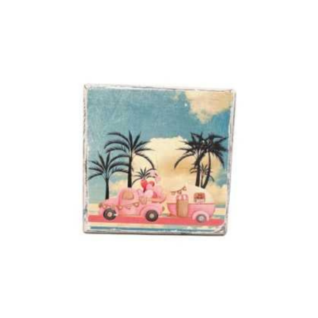 Potchbild "Rosa Auto"