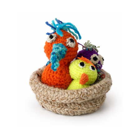Kuscheltier gehäkelt "Vogelnest"